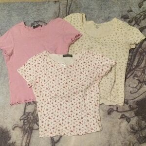 3 Brandy Melville Baby Tees
